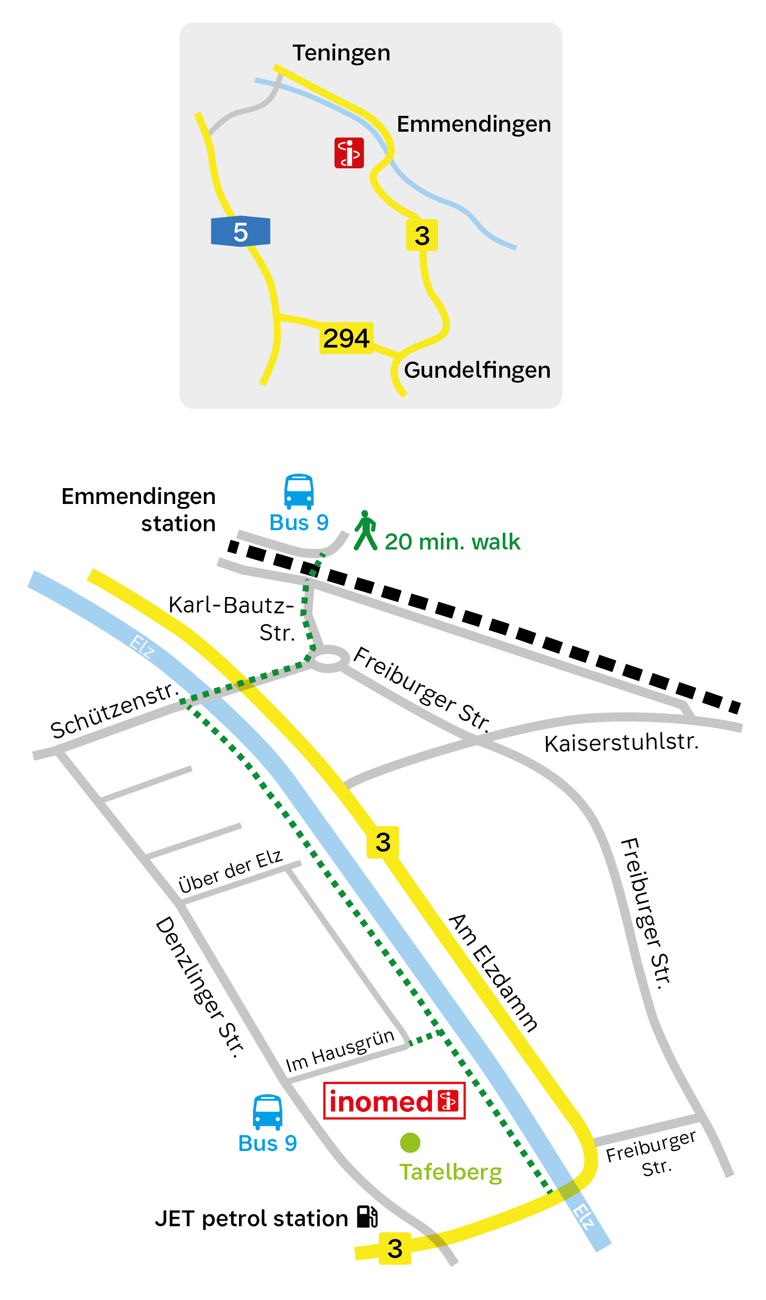 Sketch: inomed location map